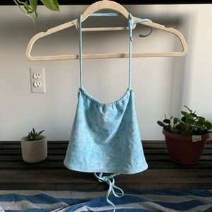 Aerie High-Neck Halter Bikini Top